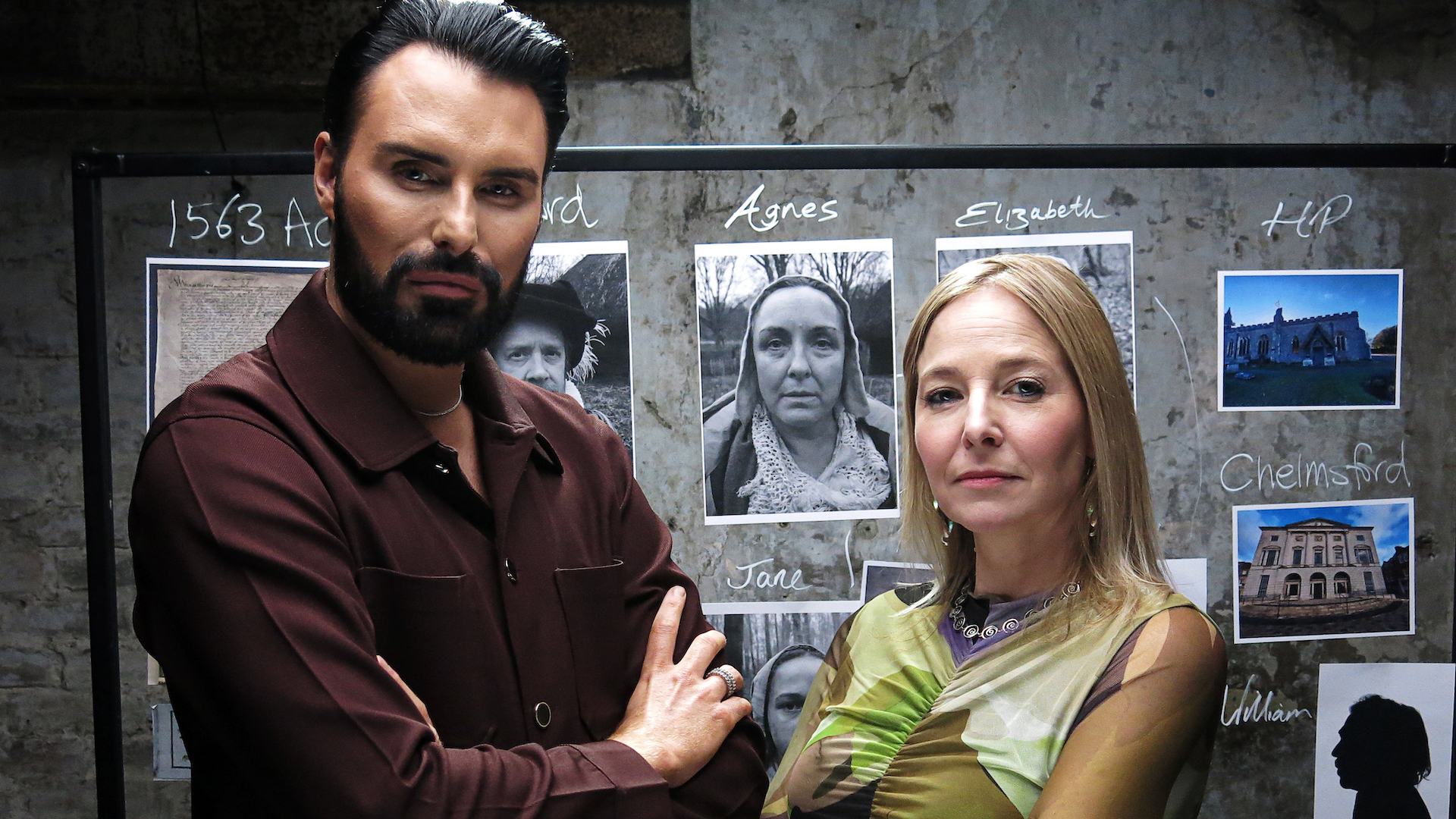 WITCHES OF ESSEX WITH RYLAN AND PROF ALICE ROBERTS HISTORY CHANNEL OCTOBER 25